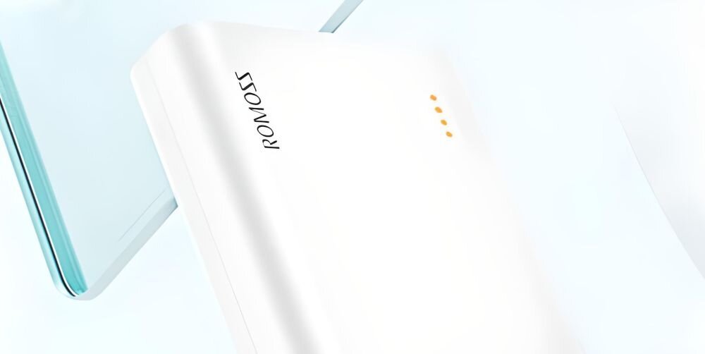 Powerbank ROMOSS Sense 4SF pojemność moc porty wyjścia USB-A USB typ-C ładowanie szybkość ekran diody wymiary waga odporny bezpieczny