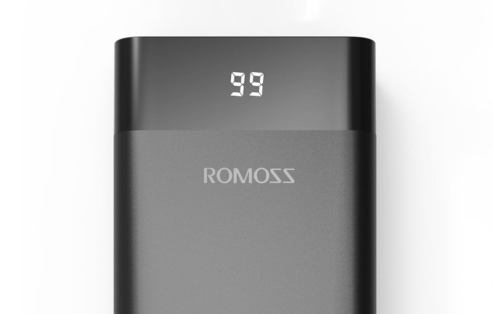 Powerbank ROMOSS PPD20 pojemność moc porty wyjścia USB-A USB typ-C ładowanie szybkość ekran diody wymiary waga odporny bezpieczny