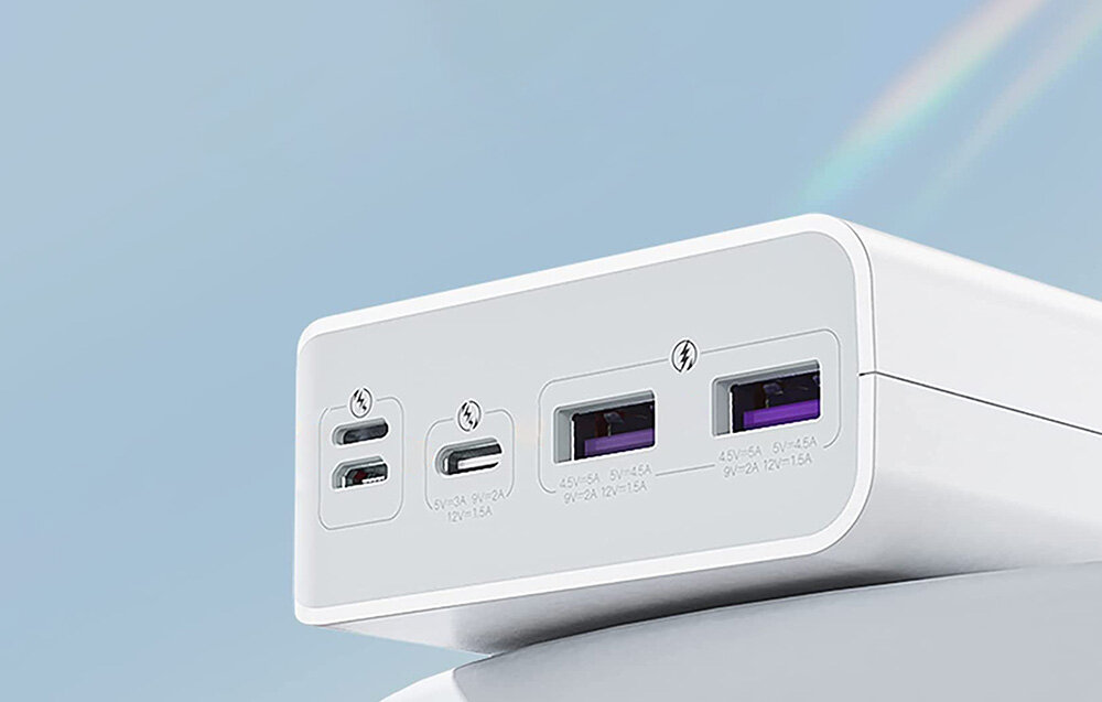 Powerbank ROMOSS SENSE8F pojemność moc porty wyjścia USB-A USB typ-C ładowanie szybkość ekran diody wymiary waga odporny bezpieczny