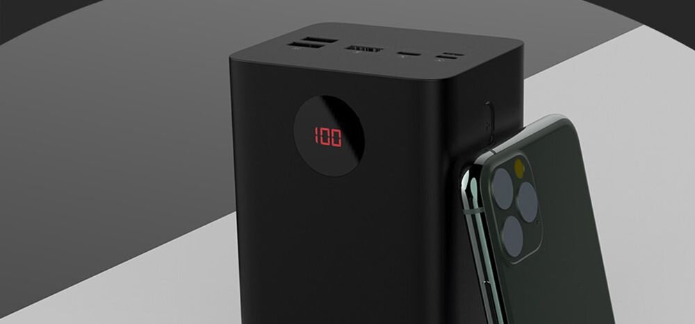 Powerbank ROMOSS PEA60 60000mAh pojemność moc porty wyjścia USB-A USB typ-C ładowanie szybkość ekran diody wymiary waga odporny bezpieczny