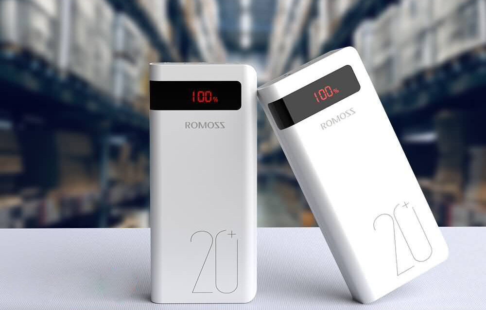 Powerbank ROMOSS Sense 6PS+ pojemność moc porty wyjścia USB-A USB typ-C ładowanie szybkość ekran diody wymiary waga odporny bezpieczny