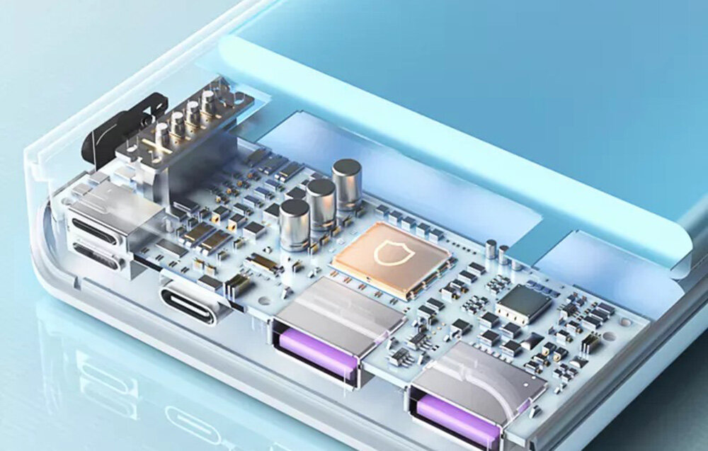 Powerbank ROMOSS Sense 6F pojemność moc porty wyjścia USB-A USB typ-C ładowanie szybkość ekran diody wymiary waga odporny bezpieczny