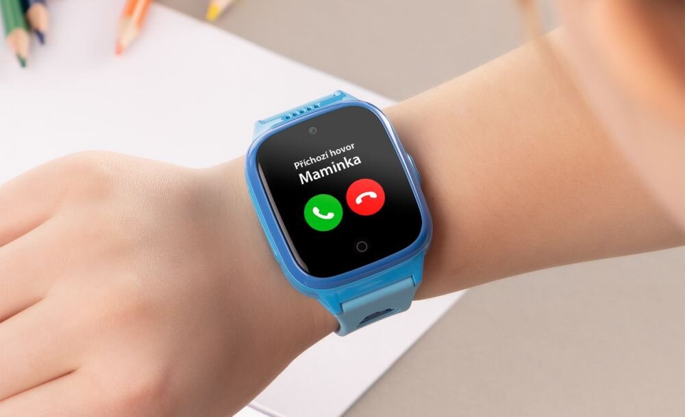 Smartwatch NICEBOY Watch Kids Patrol ekran bateria czujniki zdrowie sport pasek ładowanie pojemność rozdzielczość łączność sterowanie krew puls rozmowy smartfon aplikacja