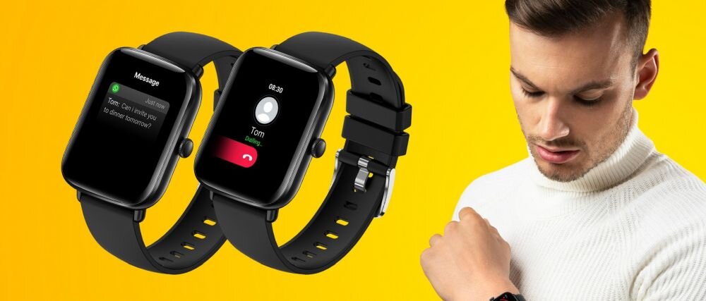 Smartwatch NICEBOY Watch Lite 3 ekran bateria czujniki zdrowie sport pasek ładowanie pojemność rozdzielczość łączność sterowanie krew puls rozmowy smartfon aplikacja