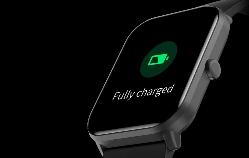 Smartwatch IMILAB W01 ekran bateria czujniki zdrowie sport pasek ładowanie pojemność rozdzielczość łączność sterowanie krew puls rozmowy smartfon aplikacja