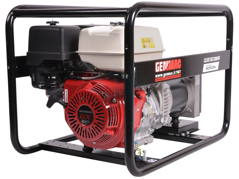 497745 Agregat prądotwórczy GENMAC Click RG7300HO-E5 NSM QFHM-OS-PM12 można podłączyć domowe urządzenia lub źródło światła