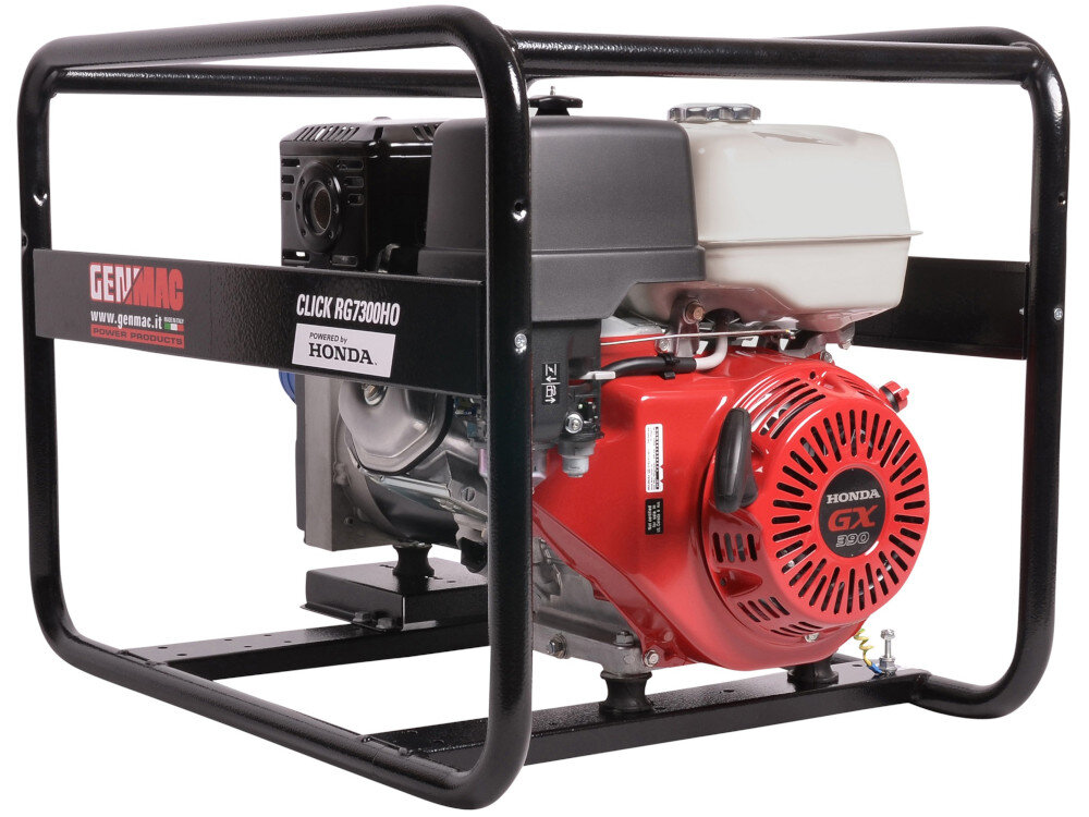 497745 Agregat prądotwórczy GENMAC Click RG7300HO-E5 NSM QFHM-OS-PM12 pociągnąć za uchwyt aby odpalić silnik niezawodny rozruch