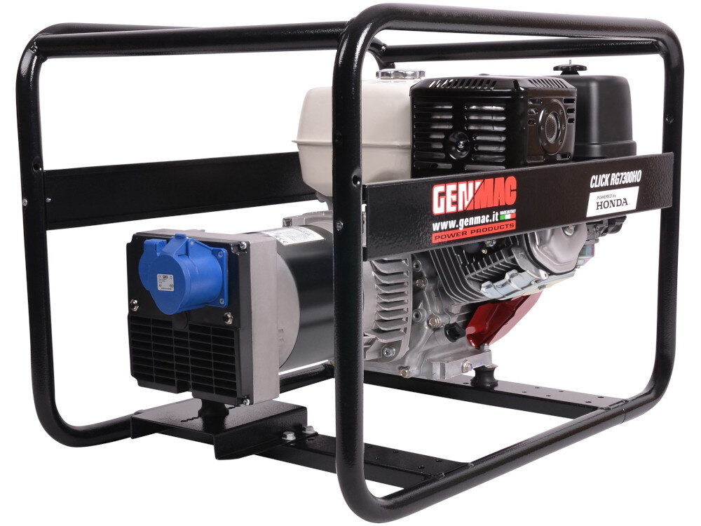 497745 Agregat prądotwórczy GENMAC Click RG7300HO-E5 NSM QFHM-OS-PM12 obudowa z solidnych materiałów konstrukcję chroni metalowa klatka niepodatna na uszkodzenia mechaniczne