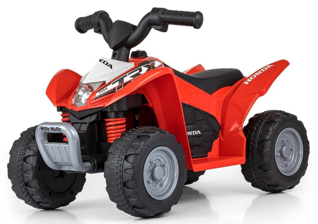 Quad elektryczny dla dziecka MILLY MALLY Honda ATV Czerwony na licencji Hondy sportowy design zabawa