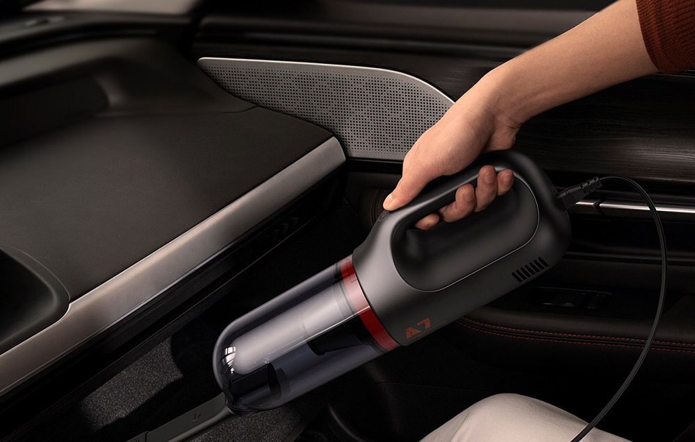 Odkurzacz reczny BASEUS A7 VCAQ020213 Ciemnoszary efekty rezultaty czyszczenie odkurzanie zalety