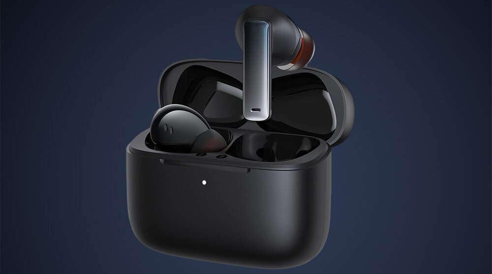 hałas dźwięk redukcja szumów  rozmowy panele dotykowe dopasowanie długi czas pracy  aplikacja zestaw