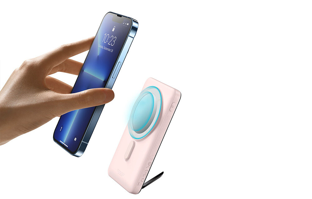 Powerbank BASEUS Magnetic 10000mAh 20W ładowanie urządzenie konstruckja moc