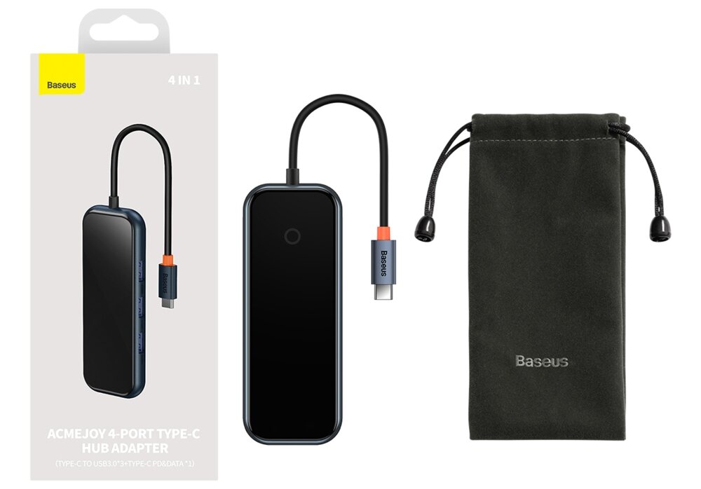 Hub BASEUS AcmeJoy WKJZ010013 urządzenia przesył plików konstrukcja wytrzymałość plug&play