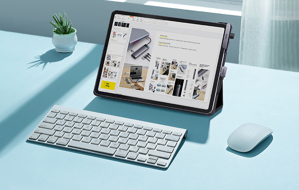 Hub BASEUS PadJoy WKWJ000013 możliwości porty szybkie ładowanie przesył pliki jakość obraz dopracowanie