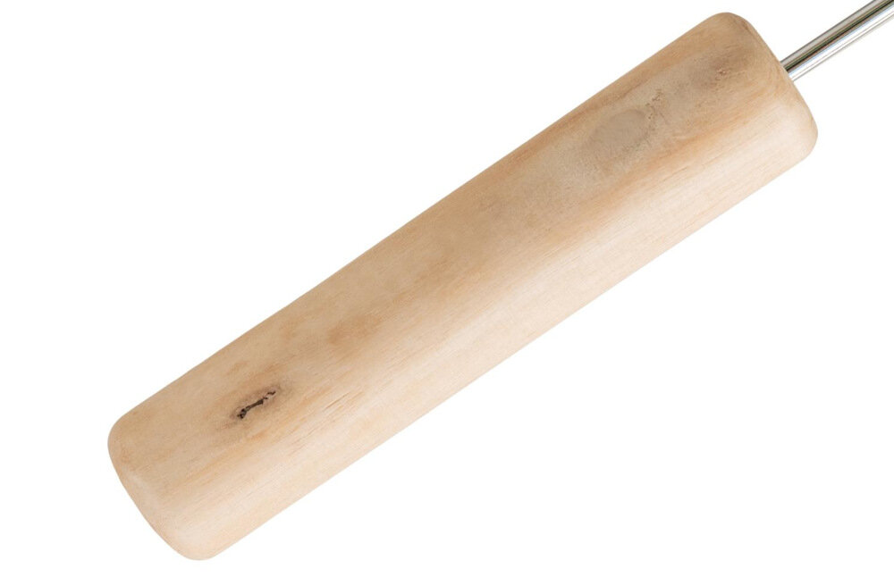 Grill węglowy MIRPOL MIR276 dwa uchwyty wykończone drewnianymi trzonkami regulacja rusztu na 4 poziomach łatwy w obsłudze