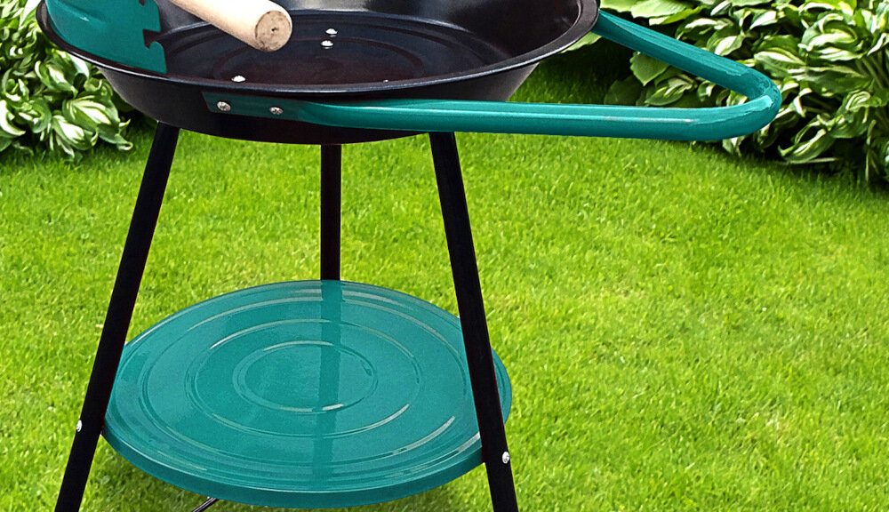 Grill węglowy MIRPOL MIR276 dolna półka uchwyt transportowy