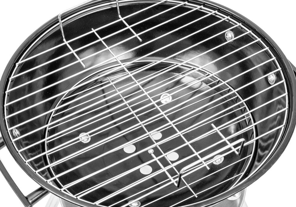 Grill węglowy MIRPOL MIR230 okrągły ruszt ze stali chromowanej powierzchnia grillowania 1163,5 cm2