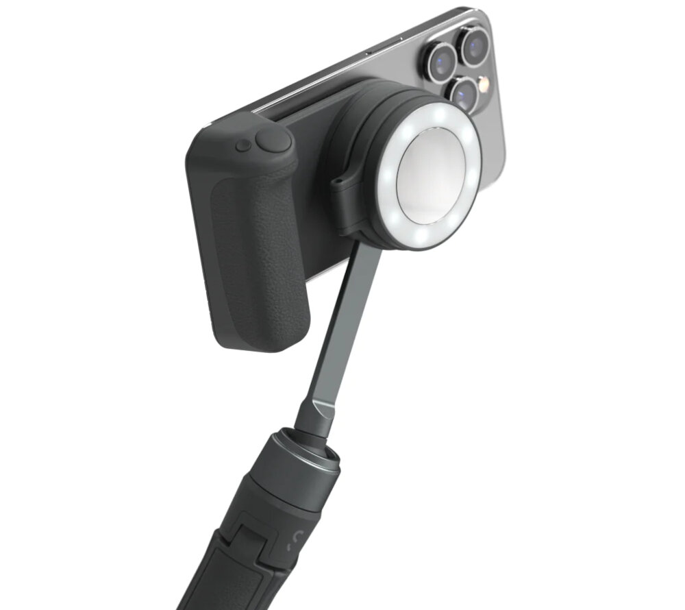 Uchwyt selfie SHIFTCAM SnapGrip Creator Kit 3200mAh MagSafe fotografia mobilność stabilność bezprzewodowe ładowanie magnetyczna konstrukcja