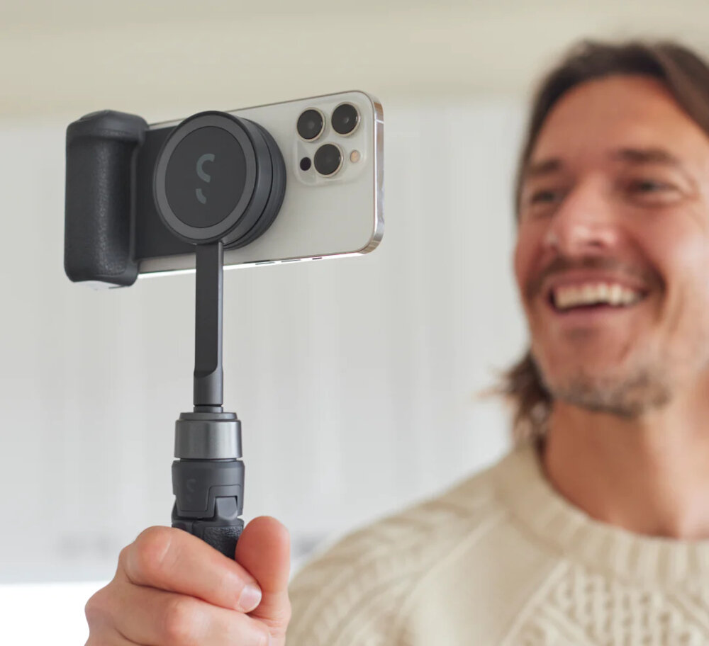 Uchwyt selfie SHIFTCAM SnapGrip Creator Kit 3200mAh MagSafe fotografia mobilność stabilność bezprzewodowe ładowanie magnetyczna konstrukcja