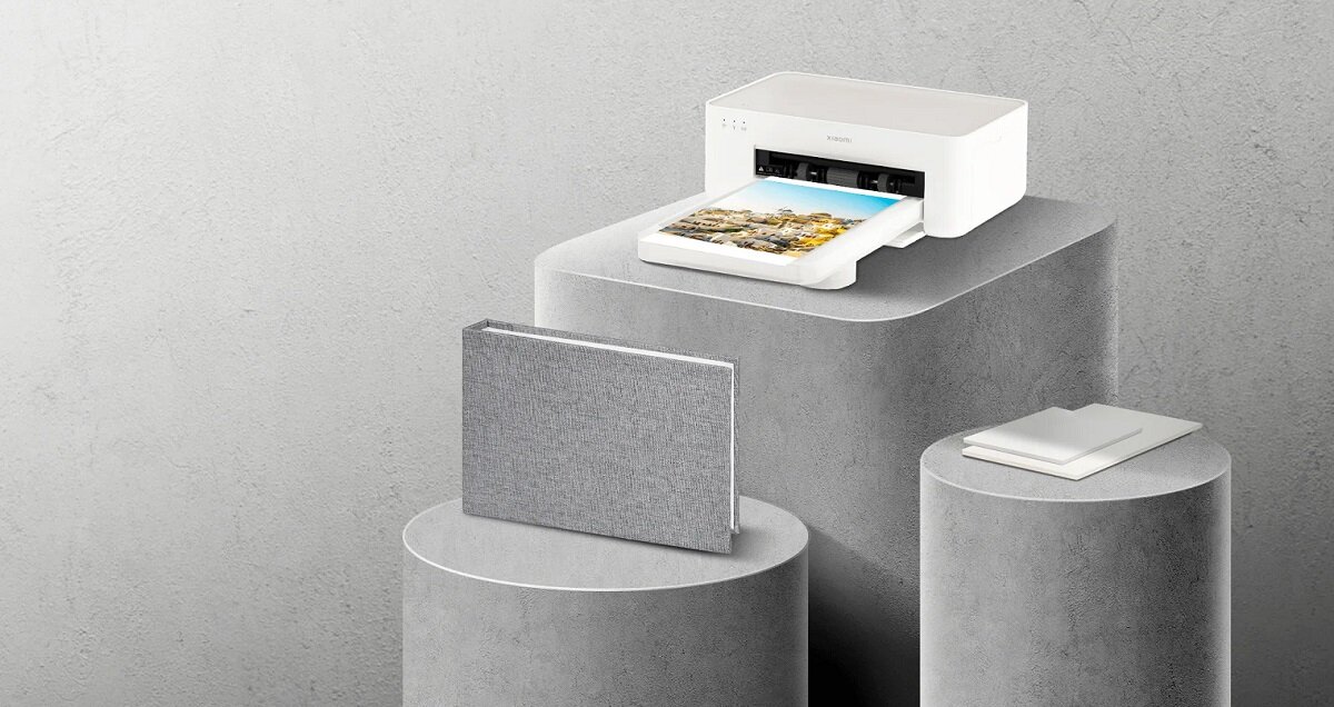 Drukarka XIAOMI Instant Photo Printer 1S bezprzewodowe łączenie Drukowanie bezprzewodowe Drukowanie sublimacyjne Dwa rozmiary papieru z albumem Łatwa obsługa łatwa konserwacja