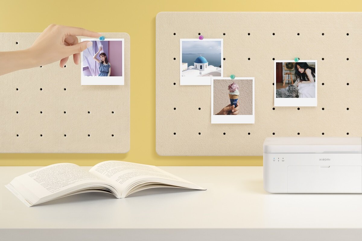 Drukarka XIAOMI Instant Photo Printer 1S bezprzewodowe łączenie Drukowanie bezprzewodowe Drukowanie sublimacyjne Dwa rozmiary papieru z albumem Łatwa obsługa łatwa konserwacja
