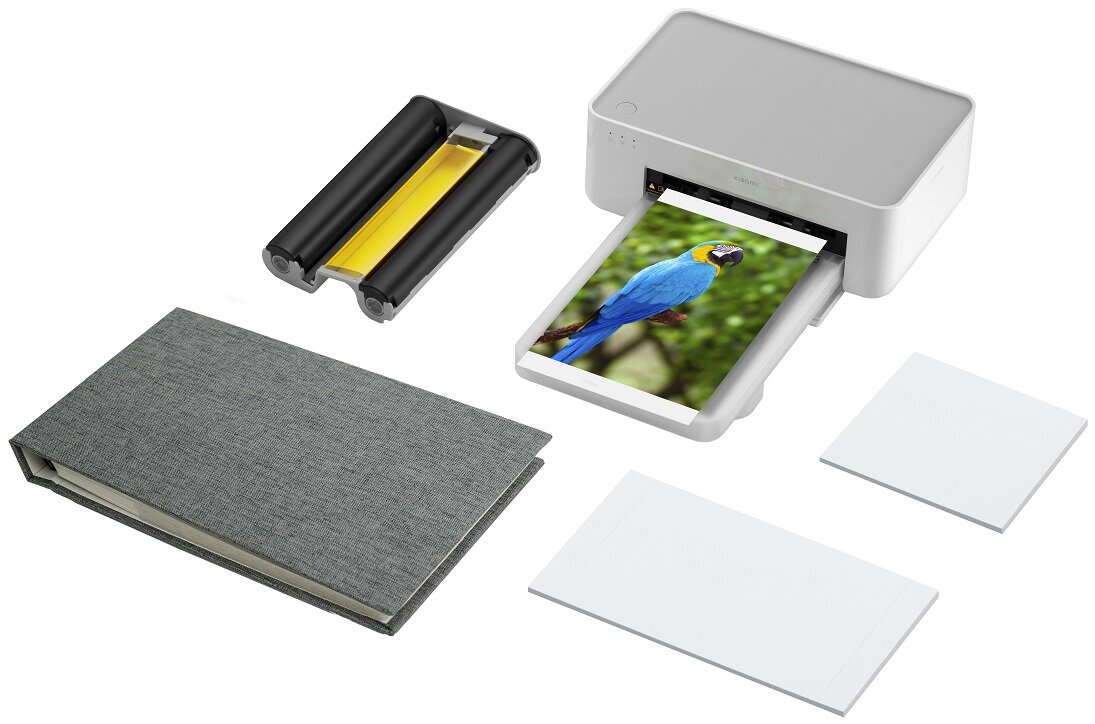 Drukarka XIAOMI Instant Photo Printer 1S bezprzewodowe łączenie Drukowanie bezprzewodowe Drukowanie sublimacyjne Dwa rozmiary papieru z albumem Łatwa obsługa łatwa konserwacja
