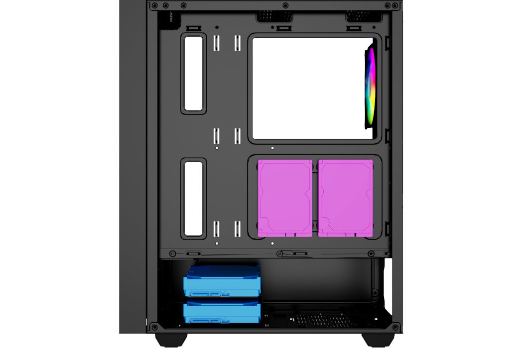 Obudowa GEMBIRD Fornax 4000 Filtry montaż aranżowania kabli panel