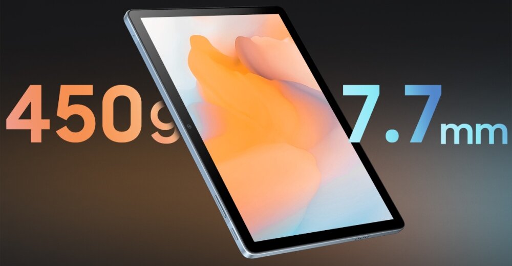 Tablet BLACKVIEW Tab rozdzielczość rdzenie przekątna czujniki aparat głośnik czas pracy procesor transmisja danych waga wifi pamięć złącza zestaw