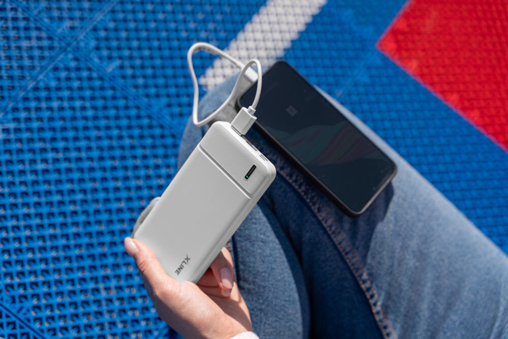 Powerbank XLINE XPB120W 10000 mAh Biały Quick Charge Power Delivery