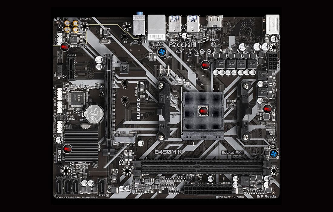 Płyta główna GIGABYTE B450M K AM4 - Smart Fan 5