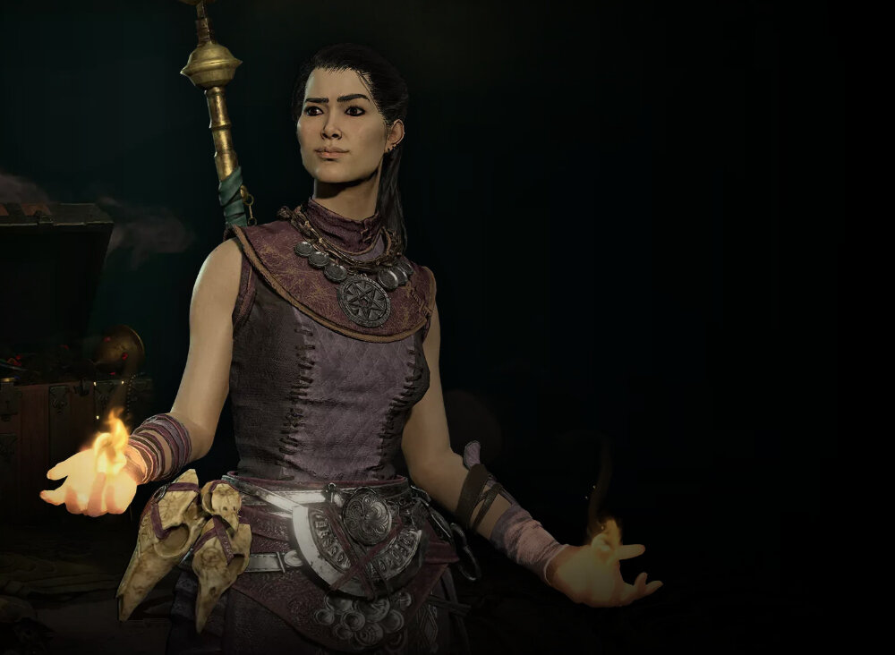 Diablo IV Gra akcja piekło umiejętności podziemia miasta handel bohaterowie sanktuarium barbarzyńca druid nekromantka łotrzyca czarodziejka stworzycielka legendy stworzenia era wrogości kult osoby córa nienawiści zło
