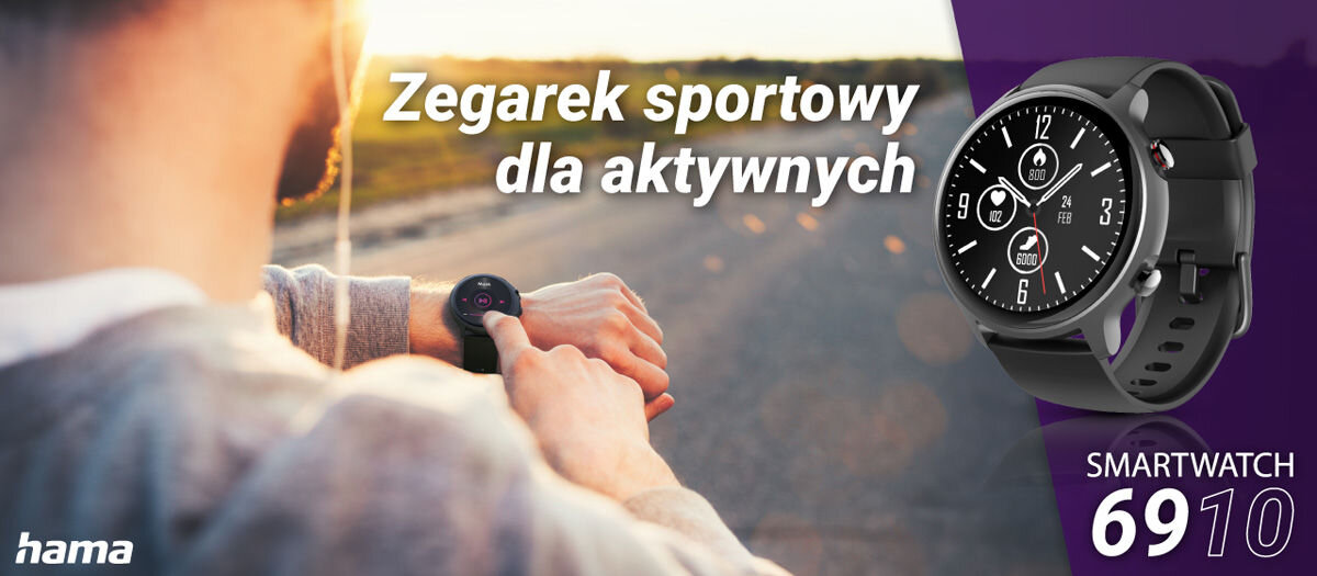 Smartwatch HAMA Fit Watch 6910 Zegarek sportowy dla aktywnych