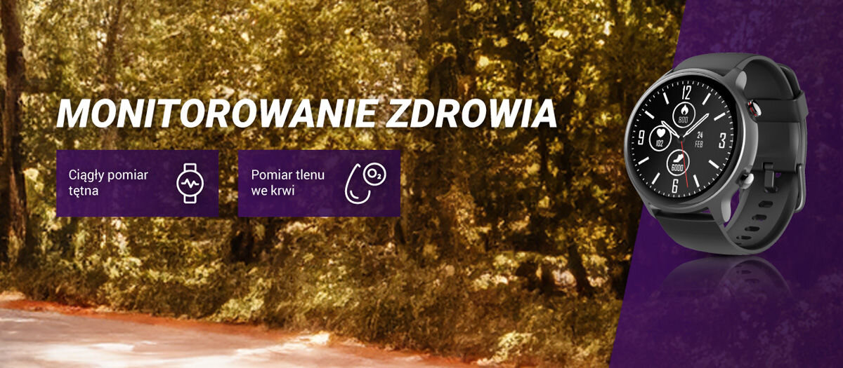 Smartwatch HAMA Fit Watch 6910 Monitorowanie zdrowia ciągły pomiar tętna pomiar tlenu we krwi