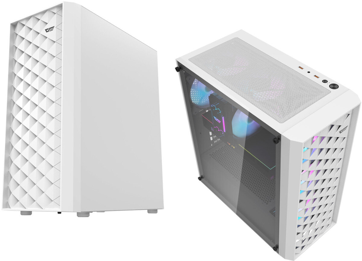 Obudowa DARKFLASH DK351 Czarny design wygląd szklany panel typ zastosowanie