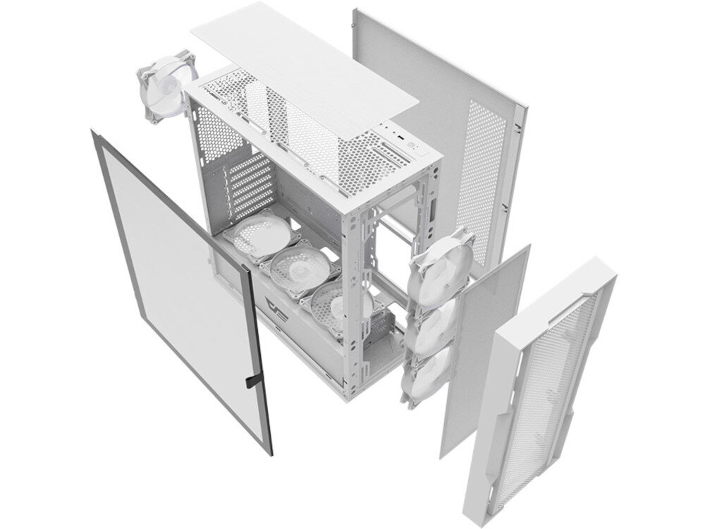 Obudowa DARKFLASH DK431 Mesh filtry czyszczenie wnętrze system