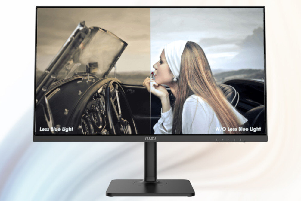 Monitor MSI Modern MD272QP redukcja niebieskie światło wzrok