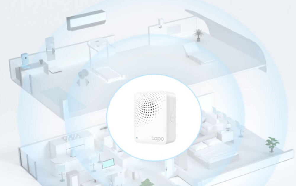 Czujnik ruchu TP-LINK Tapo H100 sygnał na niższej i mniej zatłoczonej częstotliwości