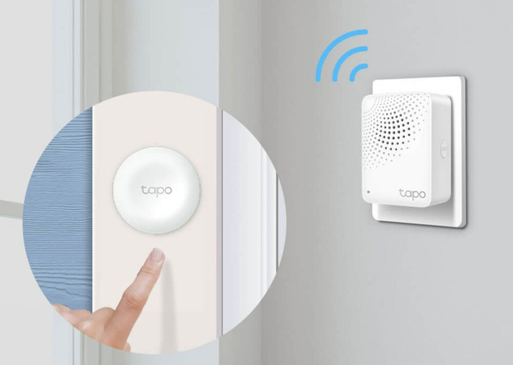Czujnik ruchu TP-LINK Tapo H100 przycisk TAPO Smart inteligentny dzwonek do drzwi 19 wbudowanych sygnałów