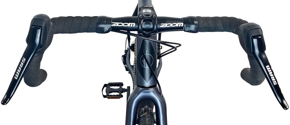 Rower przełajowy FONDRIEST Raptor 1.0 M23 28 cali męski Szaro-czarny kierownica marki ZOOM HL Corp aluminiowy wspornik niezawodność trwałość lekkość kierownica typu RACING antypoślizgowy materiał