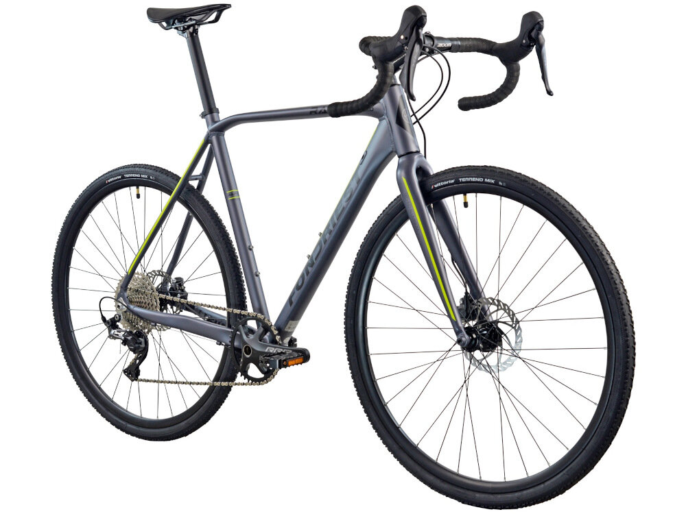 Rower przełajowy FONDRIEST Raptor 2.0 M24 28 cali męski Czarno-szary rower typu gravel do jazdy na nawierzchni szutrowej na leśnych i terenowych trasach rower wyścigowy do jazdy wyczynowej największa prędkość jak najmniejszym kosztem maksymalnie zmniejszać opór powietrza
