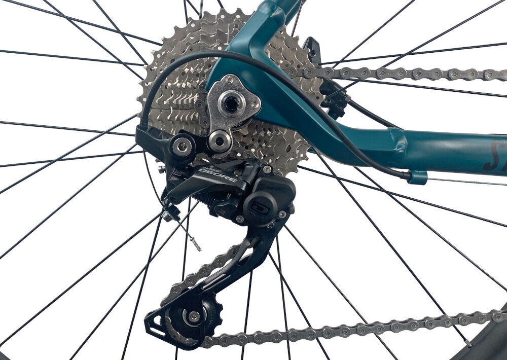 Rower górski MTB TORPADO Storm X7 M23 29 cali męski Zielony 20 przełożeń przerzutka przednia marki MicroSHIFT tylna przerzutka marki SHIMANO Deore lekkie niezawodne szybka i lekka zmiana przełożeń precyzyjne równomierna płynna łatwa zmiana przełożeń