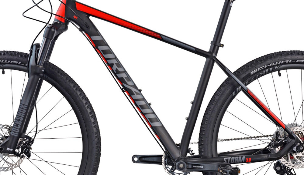 Rower górski MTB TORPADO Storm X8 M23 29 cali męski Czarno-czerwony rama 2-letnia gwarancja najwyższej jakości