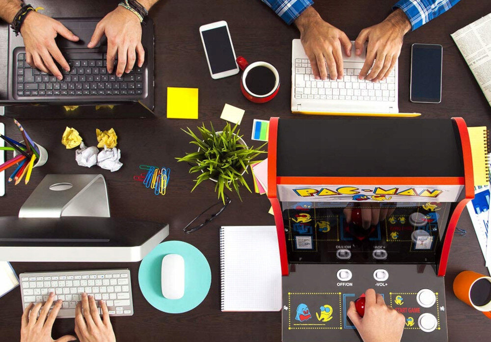 Konsola ARCADE1UP Pac-Man wymiary działanie wielkość montaż