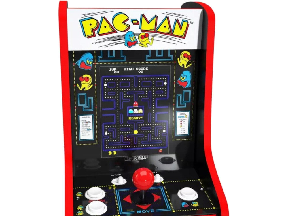 Konsola ARCADE1UP Pac-Man ekran przekątna dźwięk rozgrywka