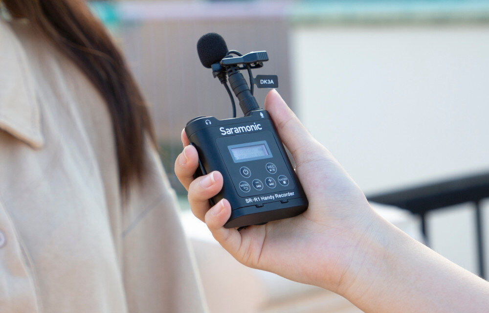 Rejestrator dźwięku SARAMONIC SR-R1 mikrofon osłona nagrywanie