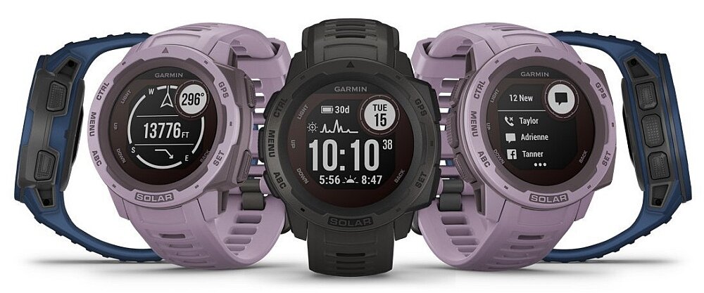 Zegarek sportowy GARMIN Instinct Solar gps nawigacja lokalizacja sygnał sos