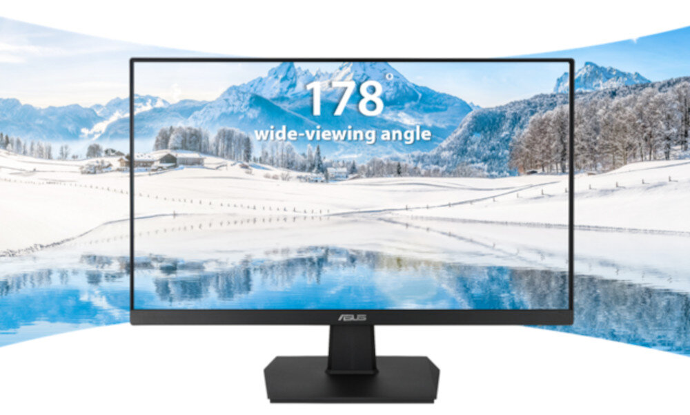Monitor ASUS Eye Care VA247HE kąty widzenia jasność widoczność