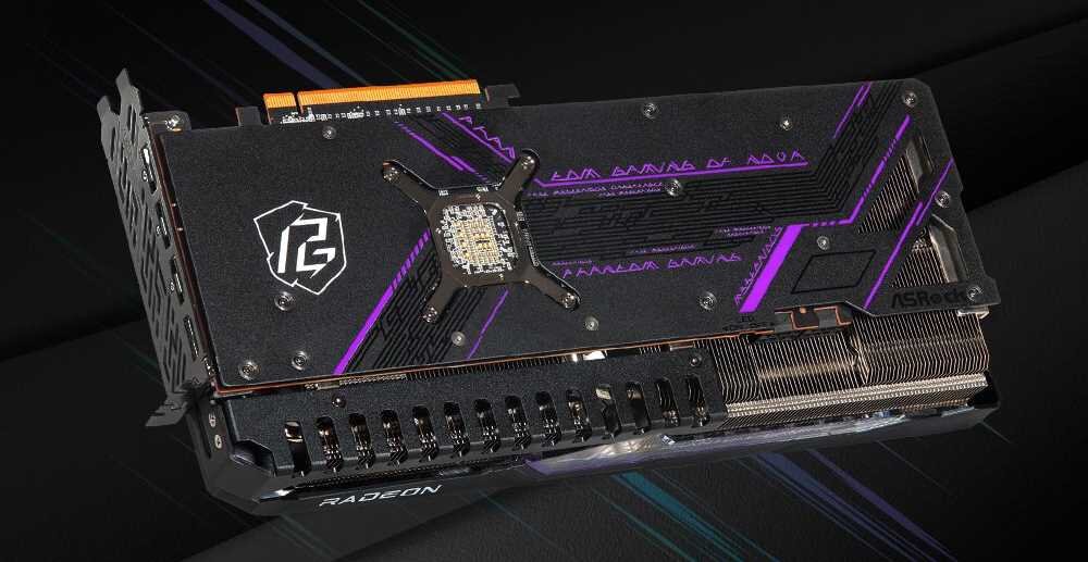 Karta graficzna ASROCK Radeon RX 7900 XT Phantom Gaming OC 20GB - backplate