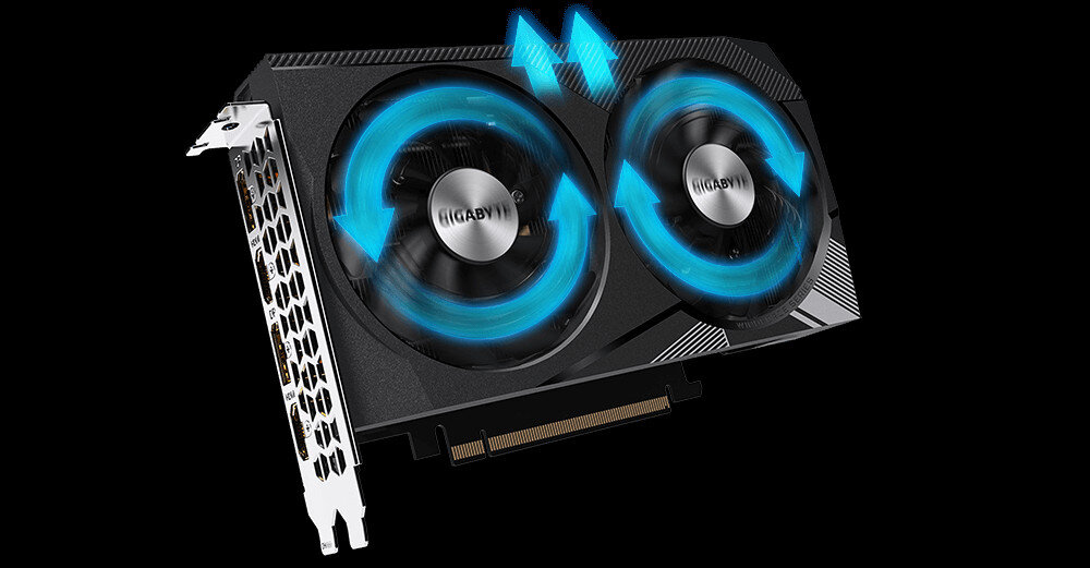 Karta graficzna GIGABYTE GeForce RTX 3060 Gaming OC 8GB - Skutecznie chłodzenie