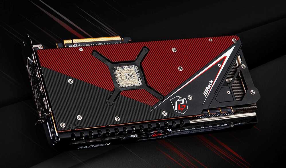 Karta graficzna ASROCK Radeon RX 7900 XTX Phantom Gaming OC 24GB - backplate